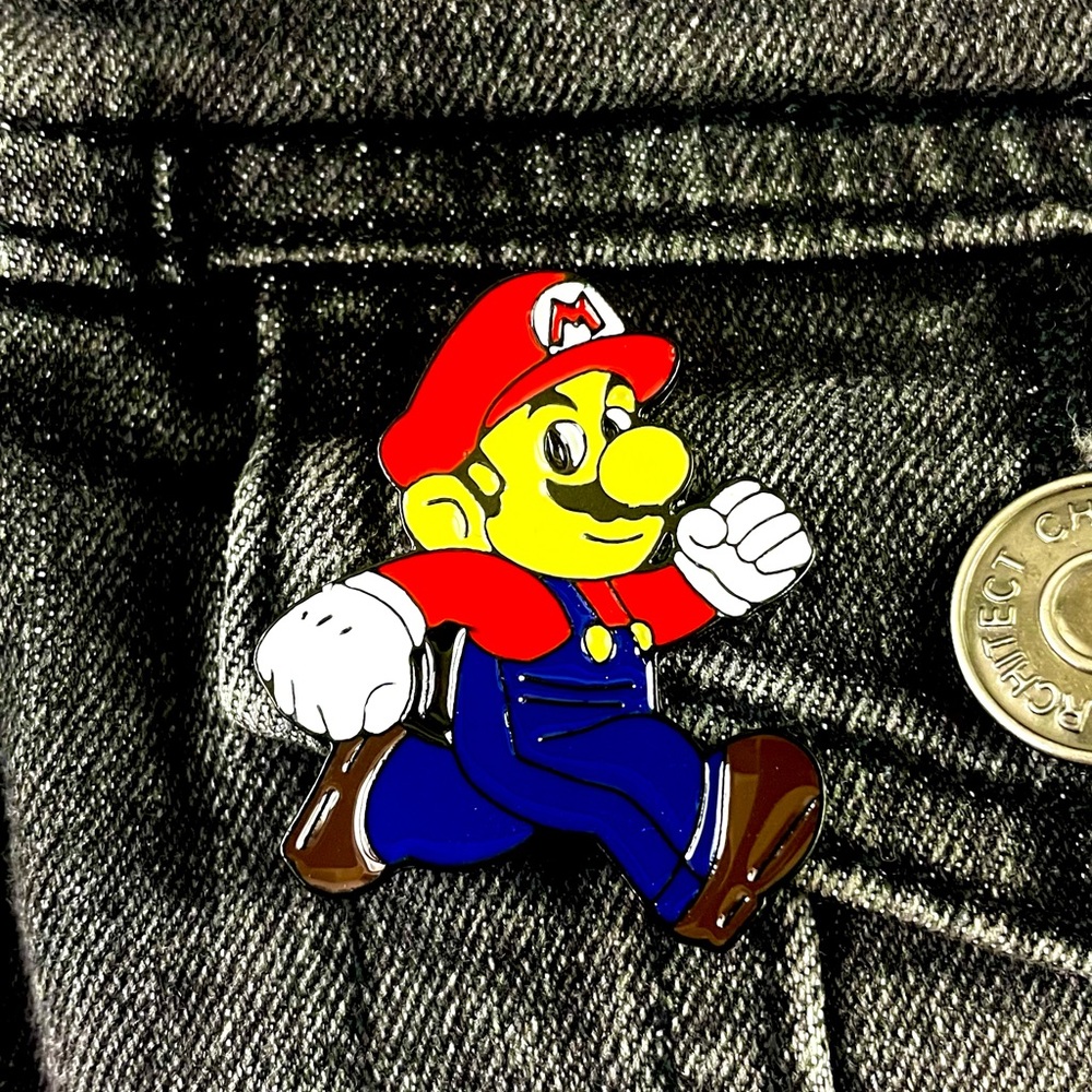 Mario 1.25 Inch Enamel Pin